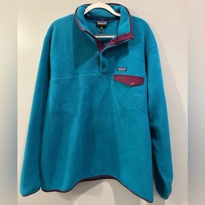 NWT Patagonia Men’s Lightweight Synchilla Pullover Size XXL Belay Blue